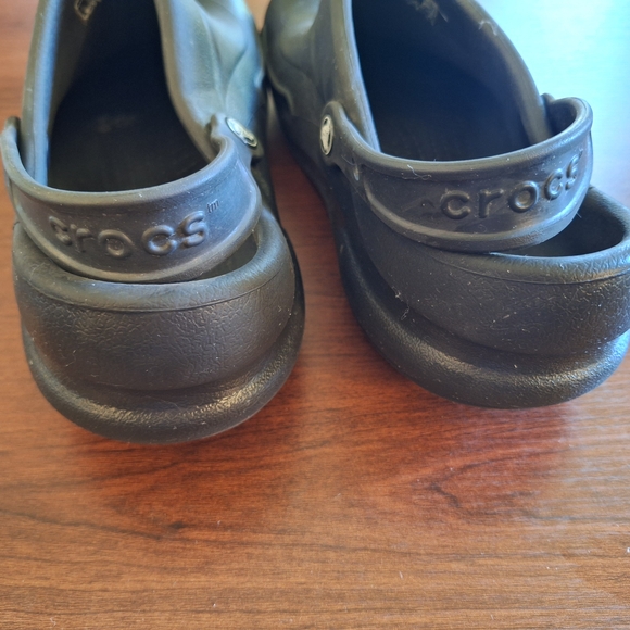 CROCS Bistro Black Slip Resistant Lightweight Clogs Size 13 - Picture 4 of 4